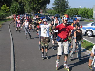 Skaterbild aus dem Rheingau (R�desheim-Tour 2007)